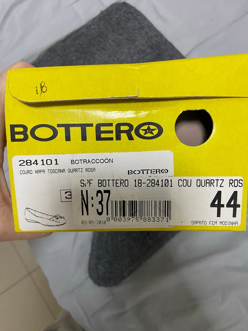 Sapatilha bottero de couro legítimo - Foto 3