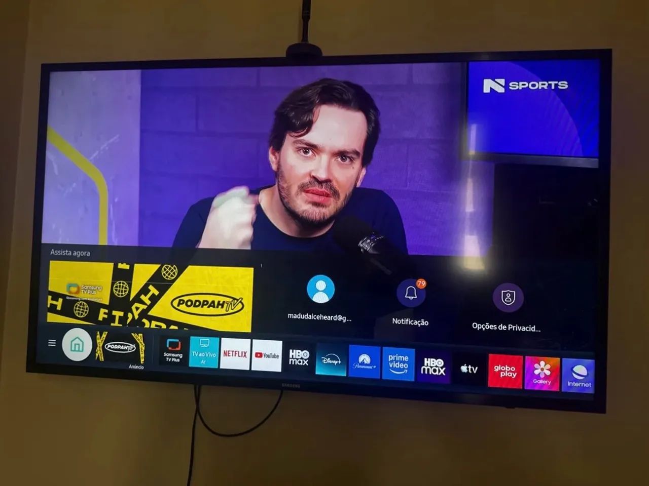 Smart Tv Samsung 43 polegadas Wi-Fi 