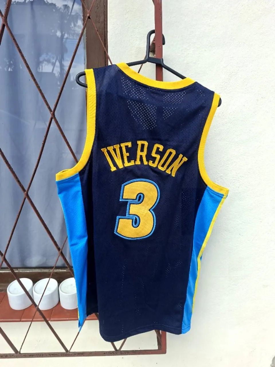 Camisa de Basquete Mitchell & Ness Allen Iverson Denver Nuggets - Foto 2