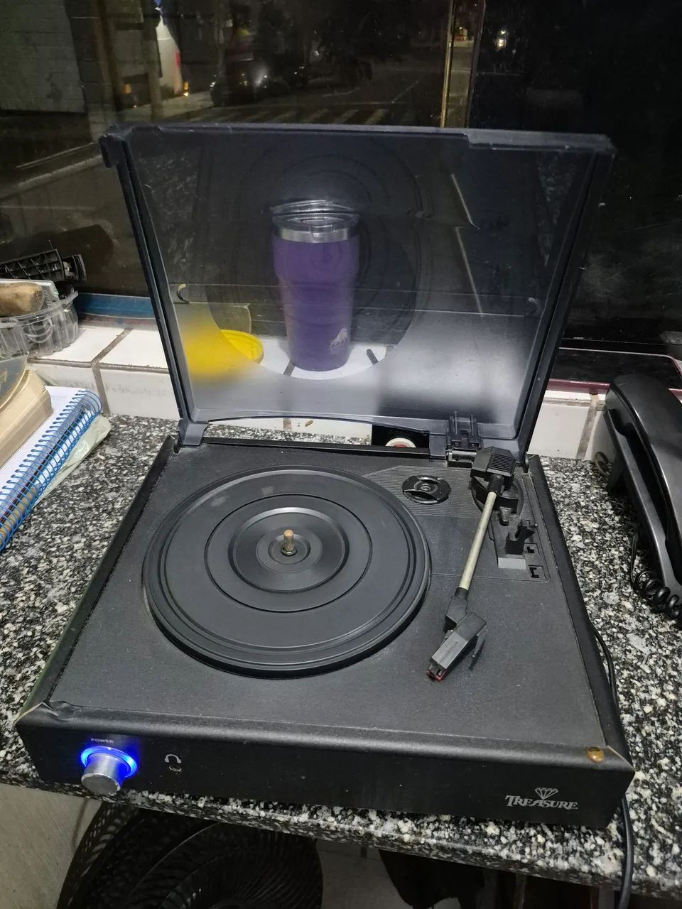 Vitrola toca disco treasure 