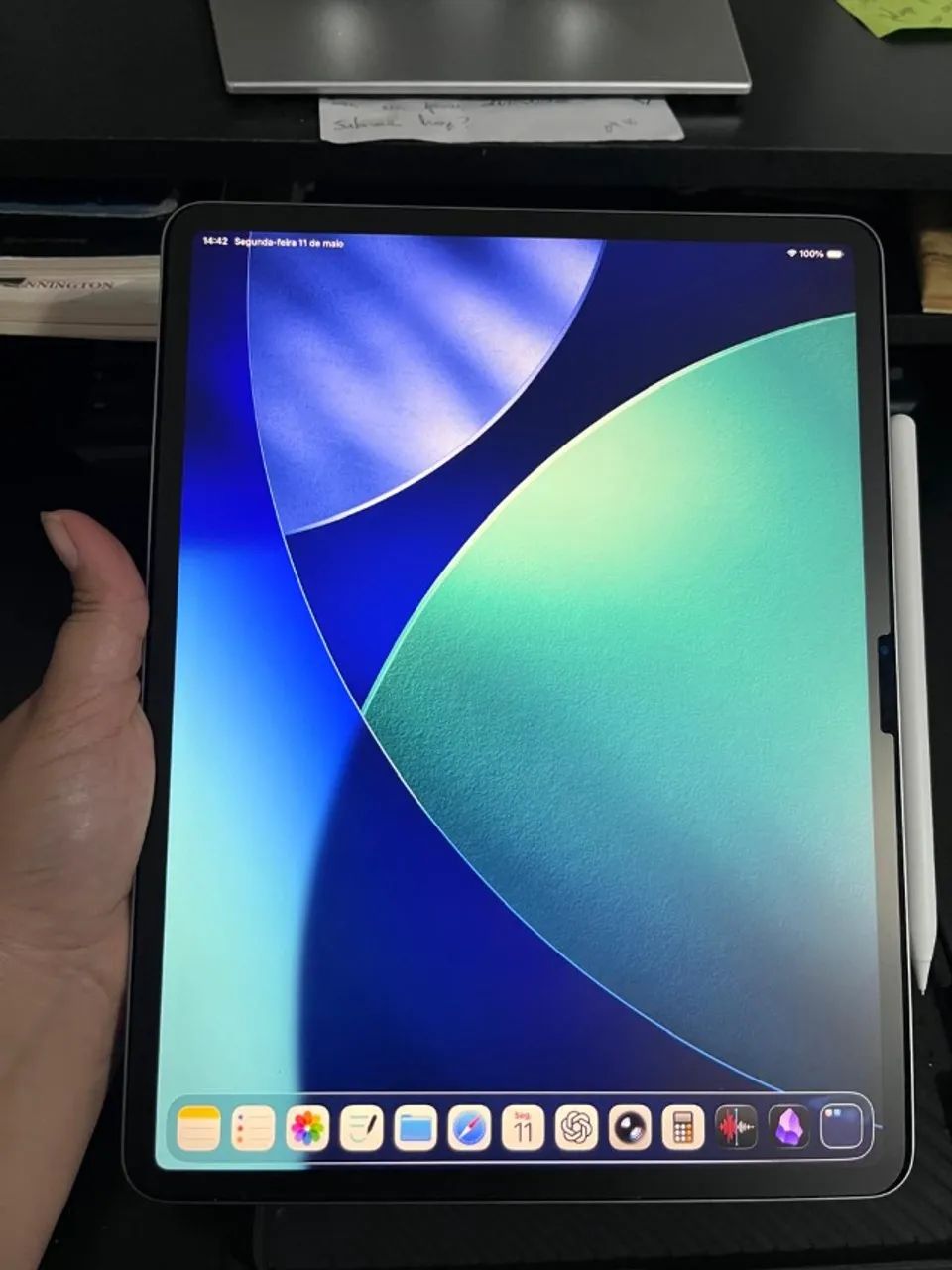 iPad Air 13 polegadas M3 128GB + Apple pencil PRO + 2 cases +