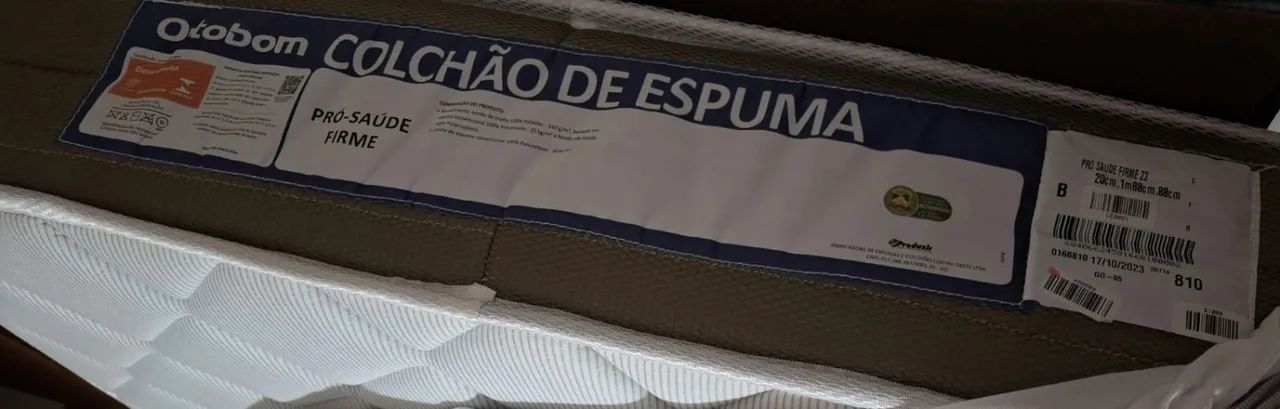 COLCHÃO ORTOBOM PRÓ-SAUDE FIRME + BASE BOX PRETA - Foto 3