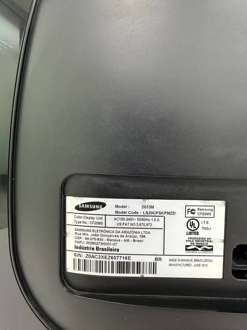 Monitor Samsung SyncMaster 2033M - 20? | Revisado | Pronto para Uso - Foto 4