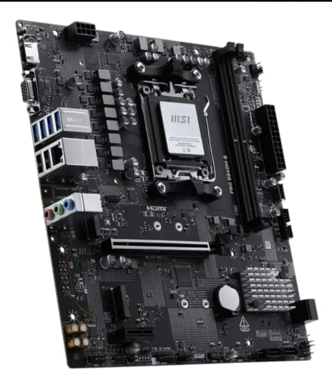 Placa-mãe MSI PRO B840M-B AM5 - Nova - Foto 2