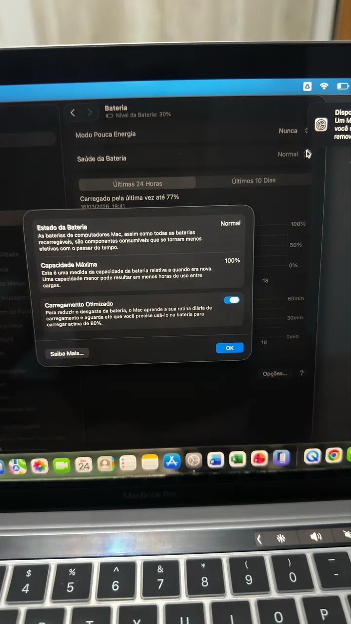 Apple MacBook Pro 13" M2 (8GB RAM) - Bateria 100% (49 Ciclos) - Foto 3