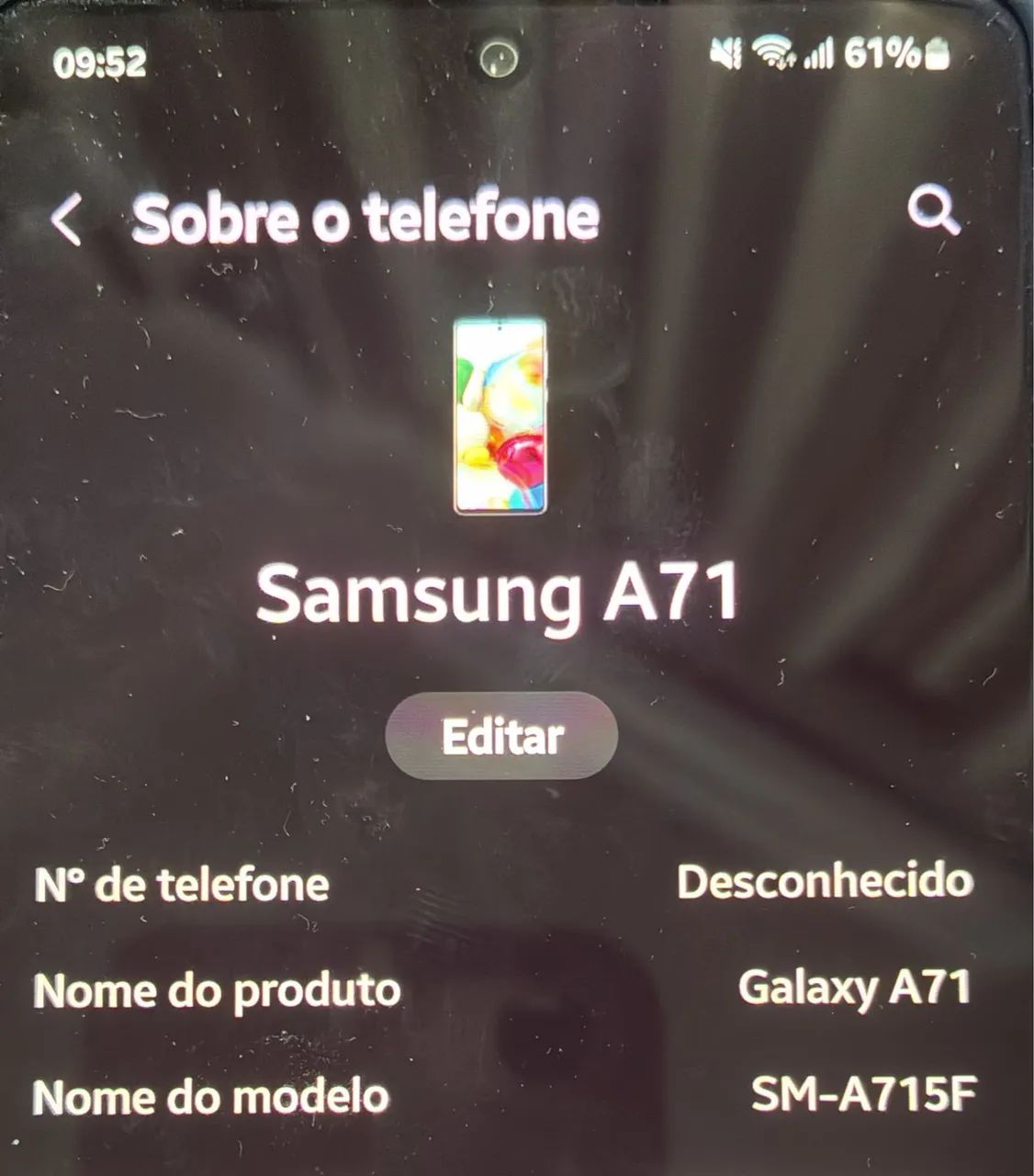 Celular Samsung A71