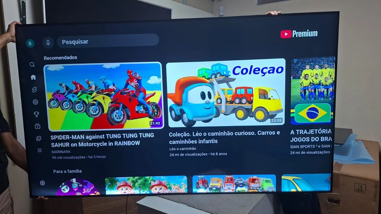 32pol Samsung Smart com controle e sem avarias 