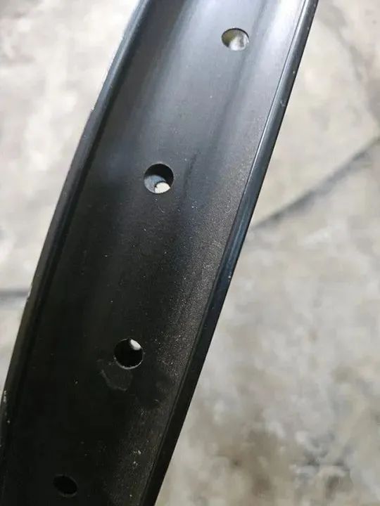 ARO 26 LARGO BMX LOWRIDE CUSTON CHOPPER 36 FUROS PRETO FOLHA DUPLA - Foto 4