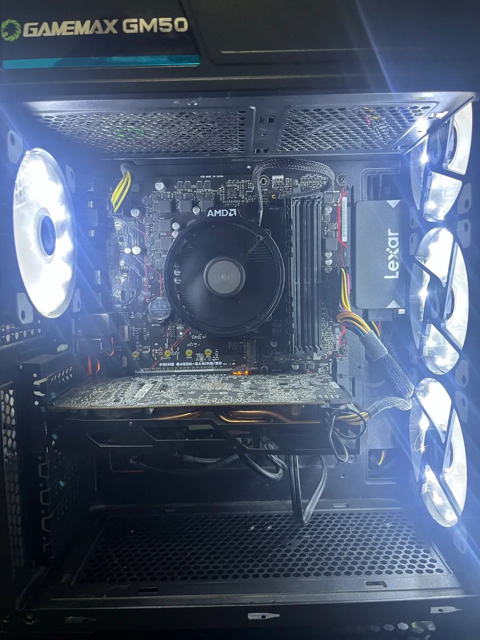 pc gamer ryzen 5 1600 / rx 570 / b450 asus - Computadores e