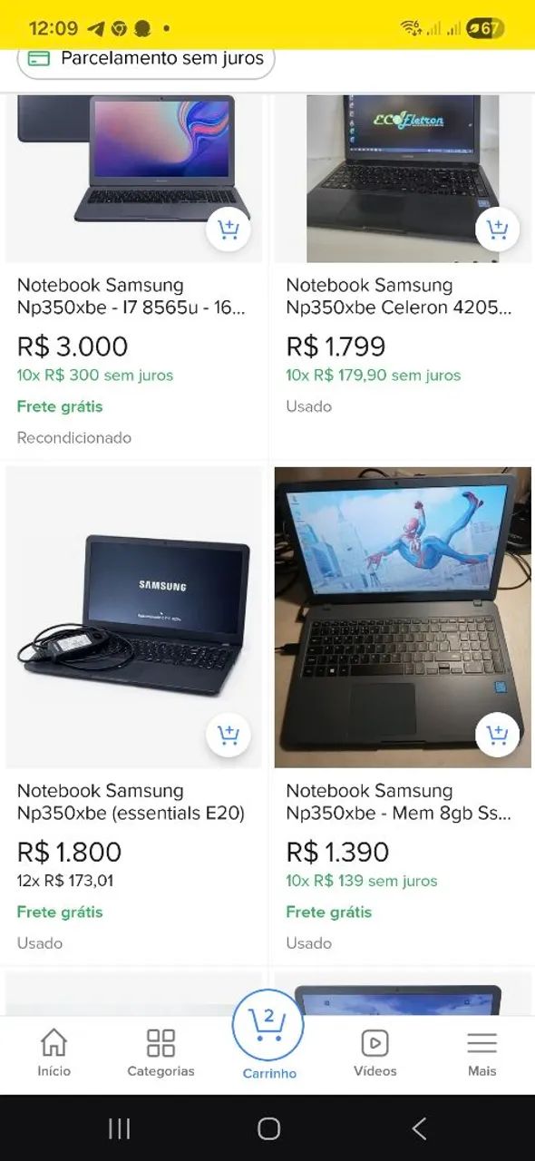 3 notebooks no preço para levar 