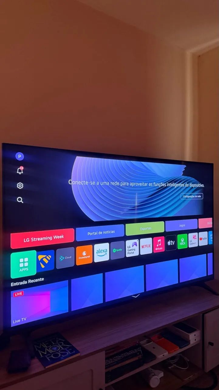 Smart TV 4K LG QNED AI QNED70 de 65 polegadas 2025