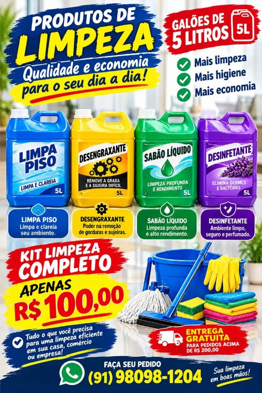 Kit limpeza completo - Foto 2