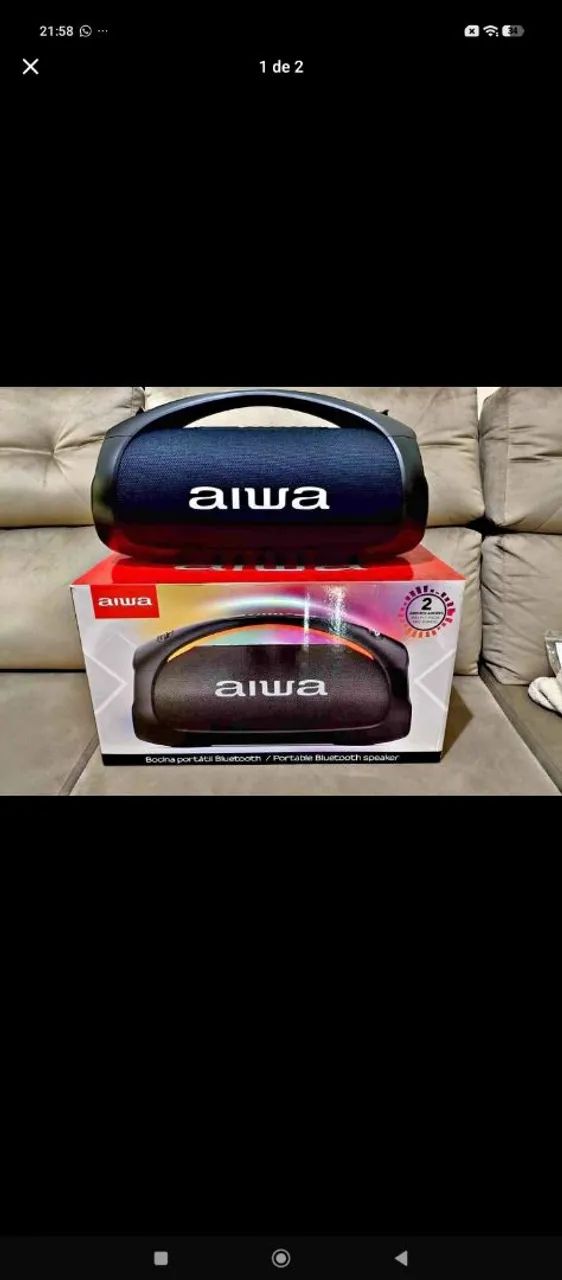 Caixa bombox Aiwa 