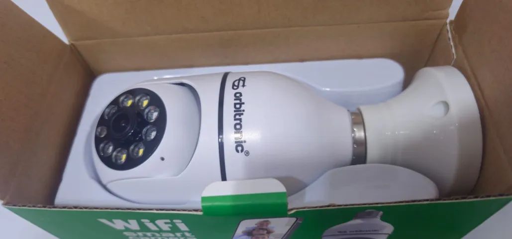 Câmera Lâmpada de Segurança, marca Orbitronic