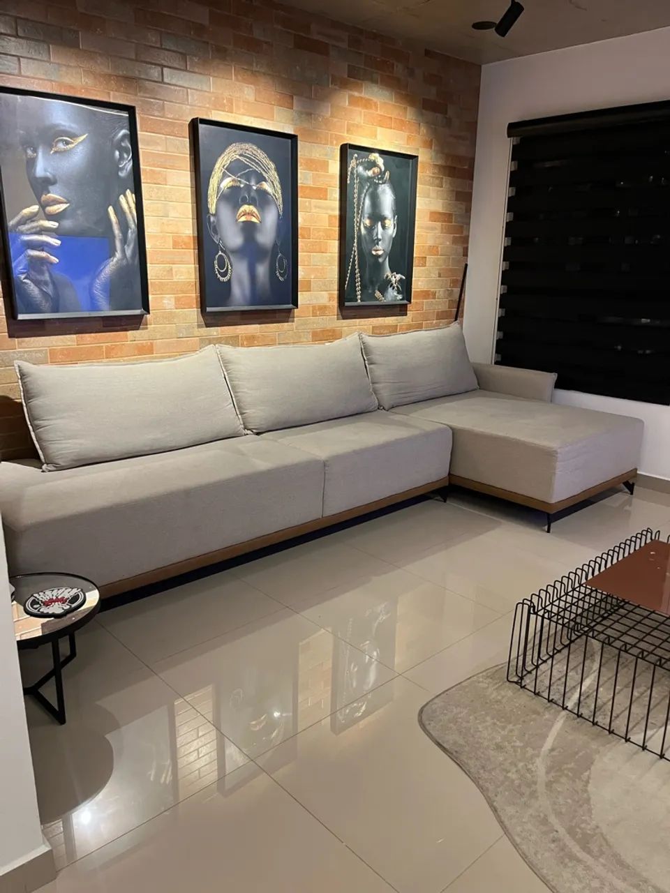 Sofa 4 lugares com chaise 3.40 x 0.90 alinho - Foto 3