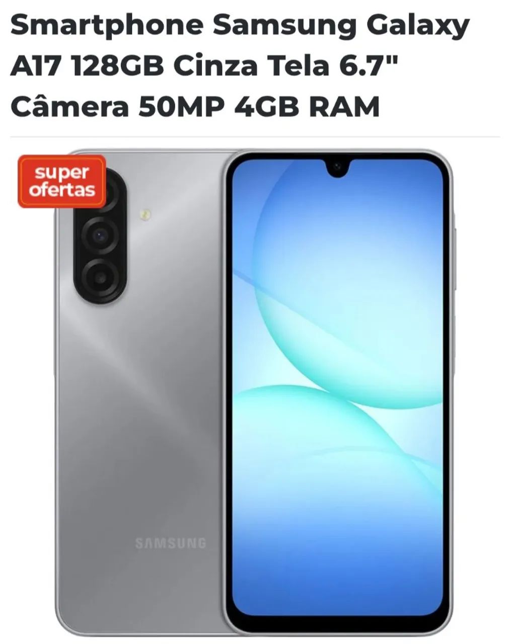 A17 128gb novo 