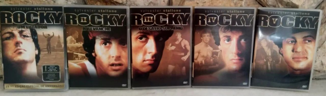Coleção Rocky especial 25 anos com 5 DVDs - Foto 2