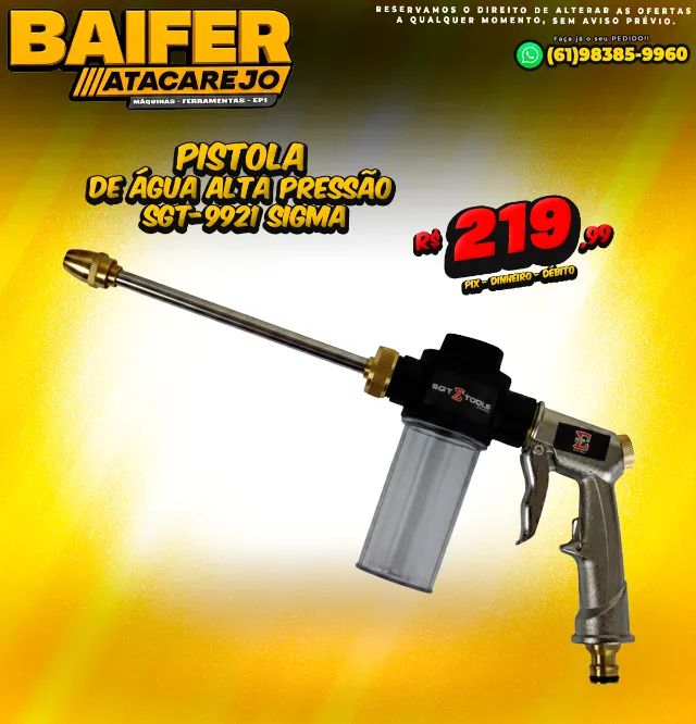 Pistola de Água Alta Pressão Sgt-9921 Sigma