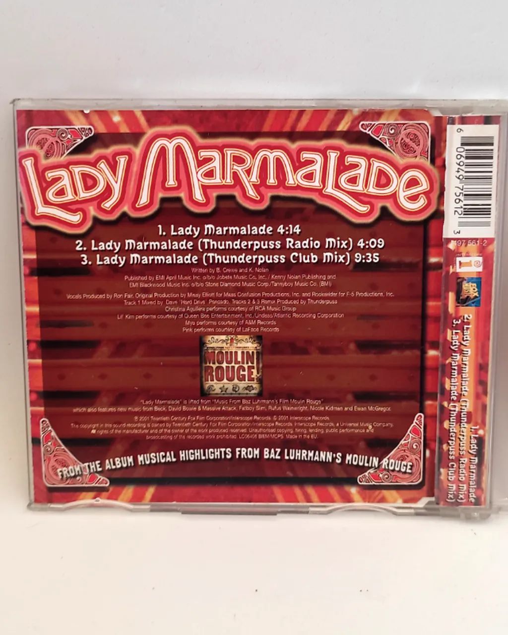 CD single de Lady Marmalade Christina Aguilera - Foto 3