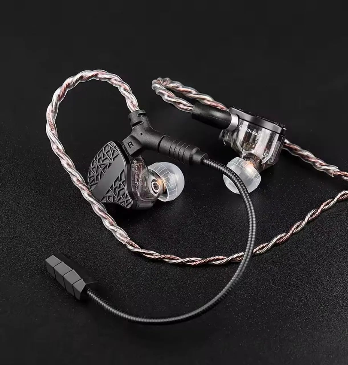 Cabo de fone intra auricular com microfone - Foto 3