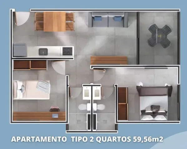 PLANTA 59m²