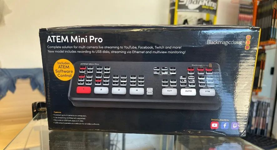 Mesa de Corte Blackmagic ATEM Mini Pro - Nova | Pronta Entrega