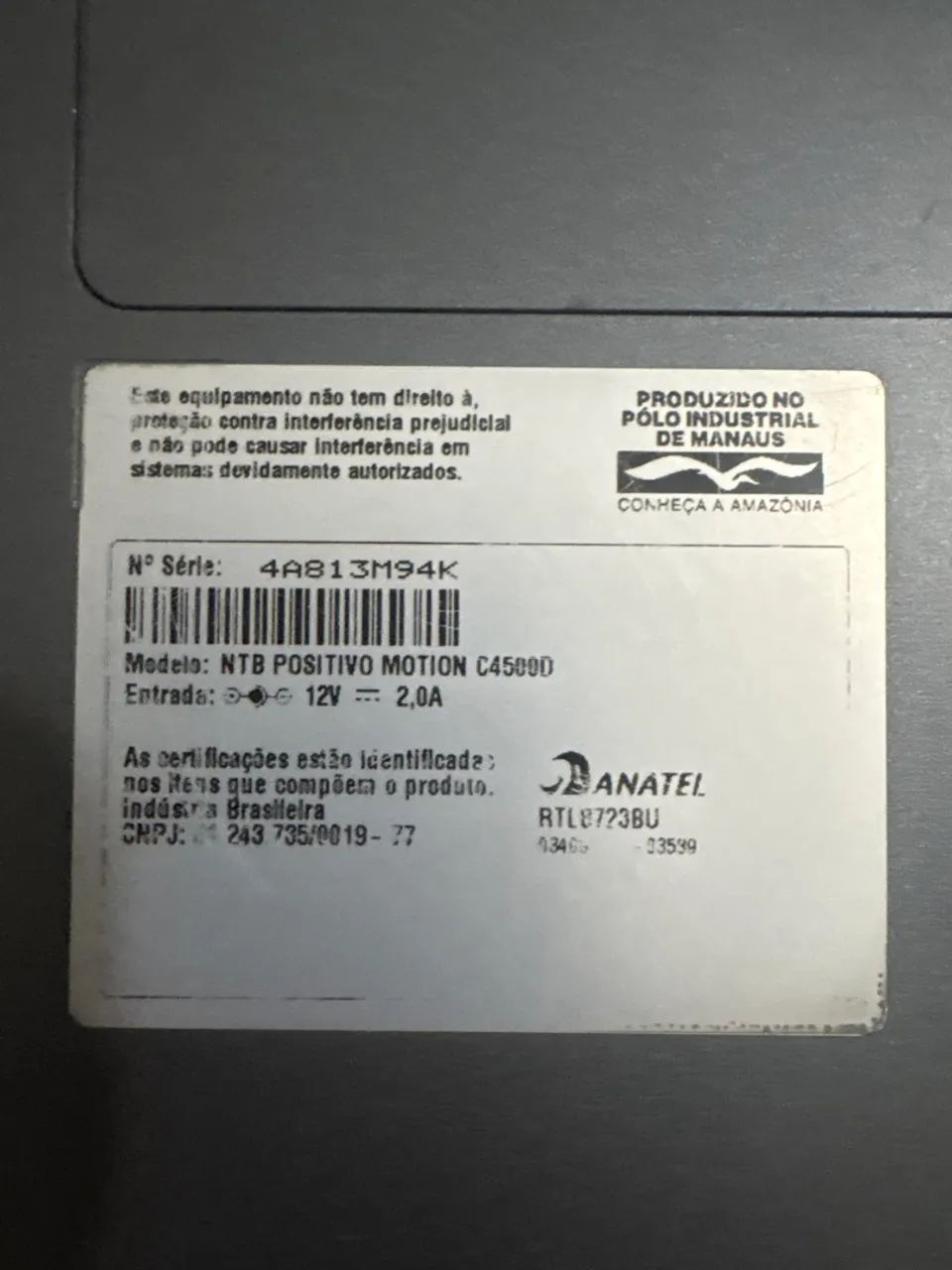 Notebook Positivo Motion 4500l para peças  - Foto 4