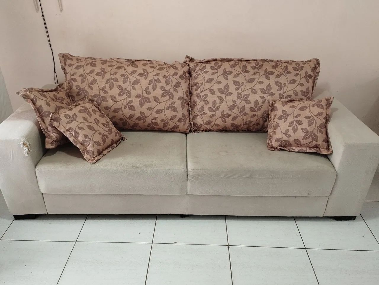 Sofá 3 lugares suede - Foto 3