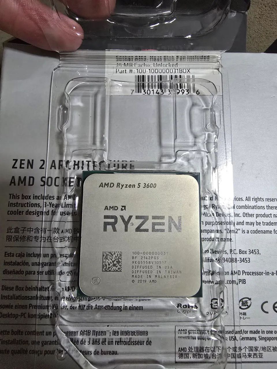 Processador Ryzen 5 3600, C/ aircooler. - Foto 2