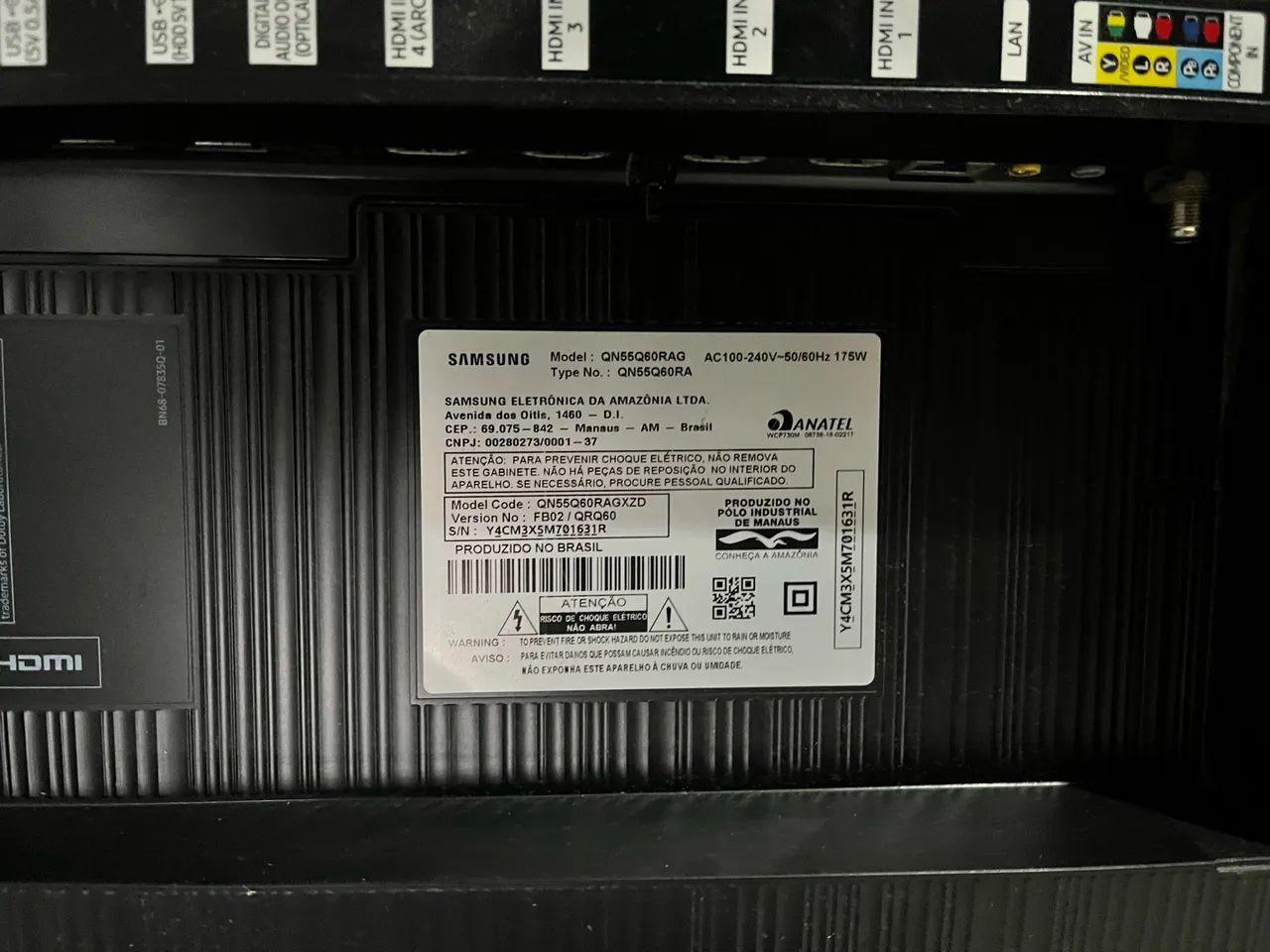SMART TV SAMSUNG QLED55 (tela queimada) - Foto 3
