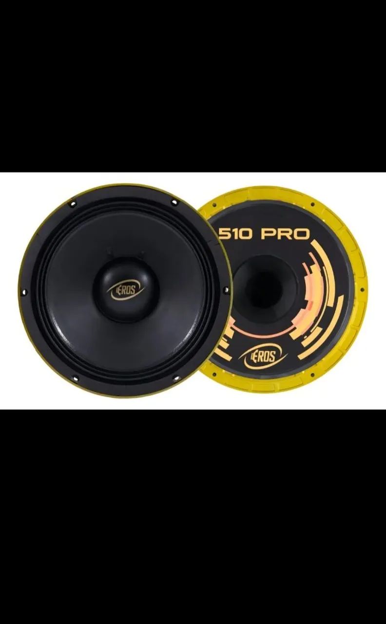 2 Woofer Eros Médio Grave E-510 Pro 10 POL. 500W RMS 8 OHMS