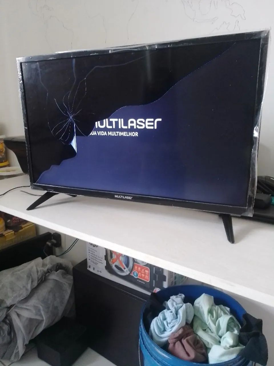 Tv TELA QUEBRADA MULTILASER 24 POLEGADAS... - Foto 3