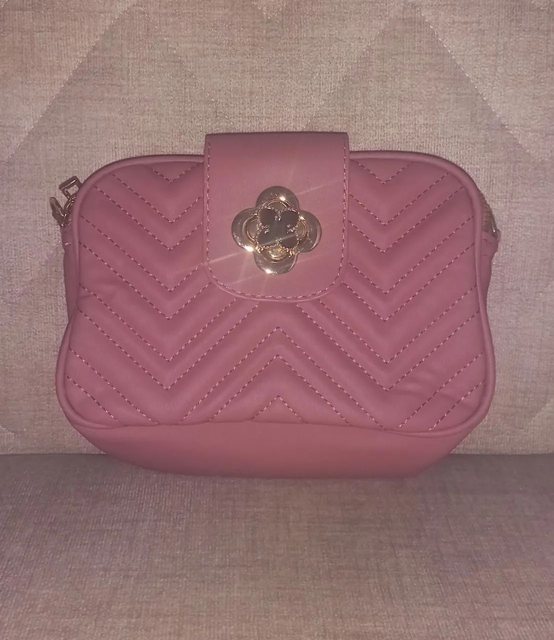 Bolsa Feminina de Ombro Rosa