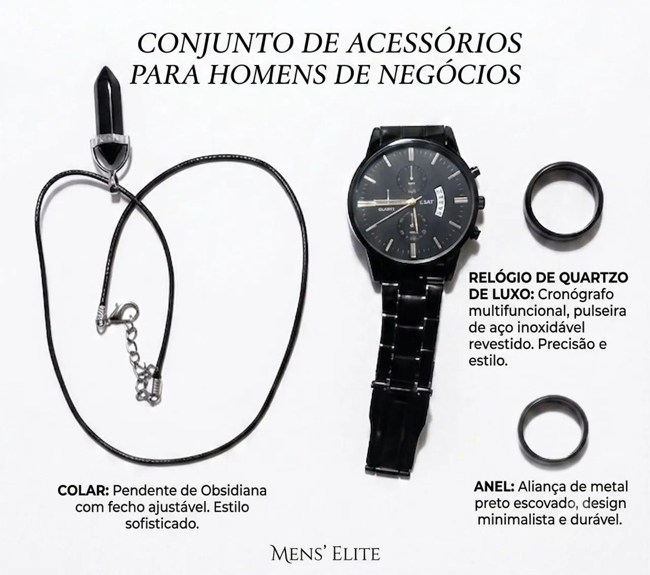 Relógio de quartzo de luxo