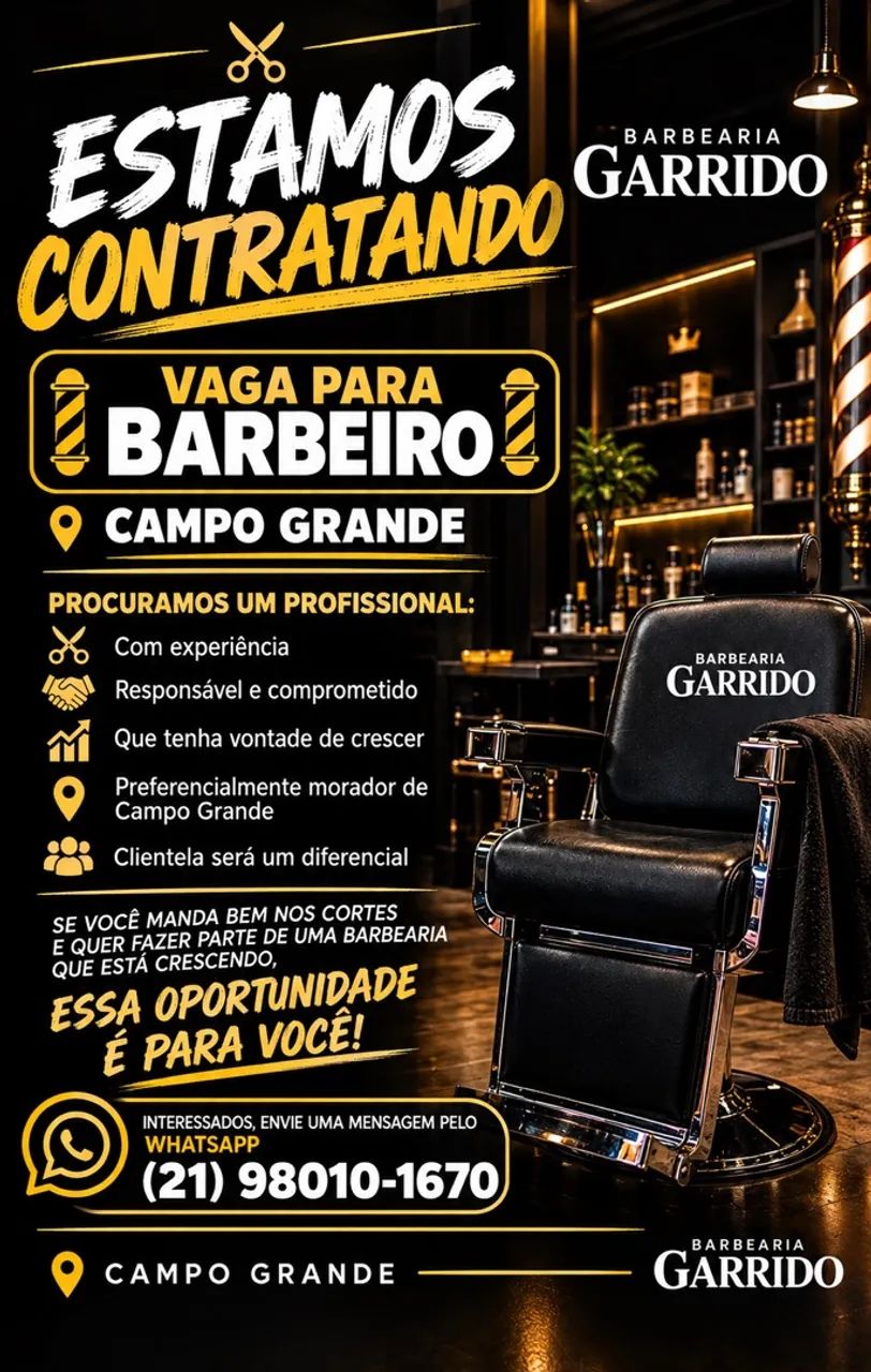 Vaga para barbeiro 