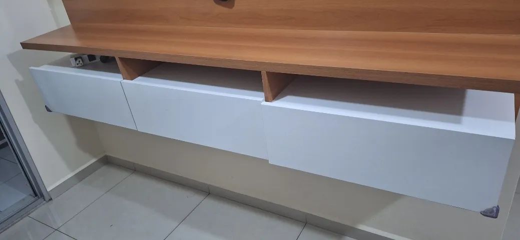 Painel rack para tv até 85 polegadas (2,00x1,50m) - Foto 3