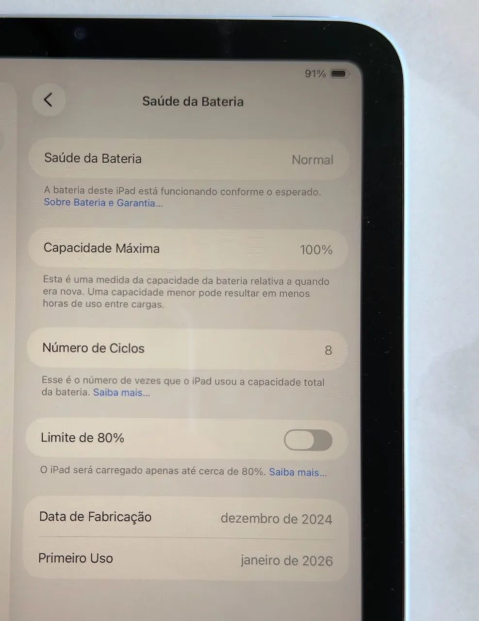 iPad mini A17 Pro | 128 GB | Wi-Fi | Bateria 100% - Foto 5