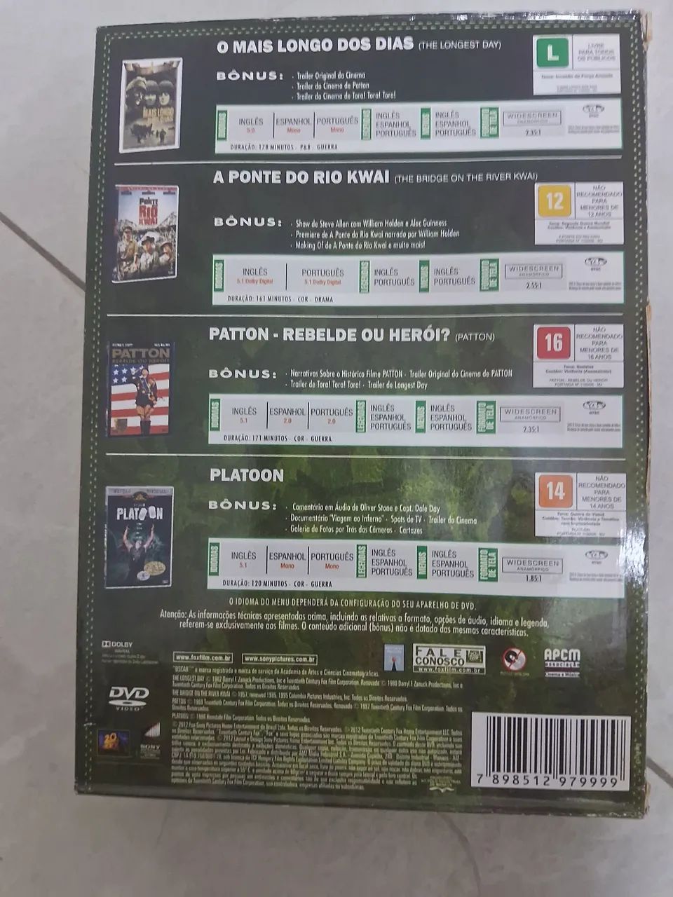 Guerras clássicas 4 dvds - Foto 3
