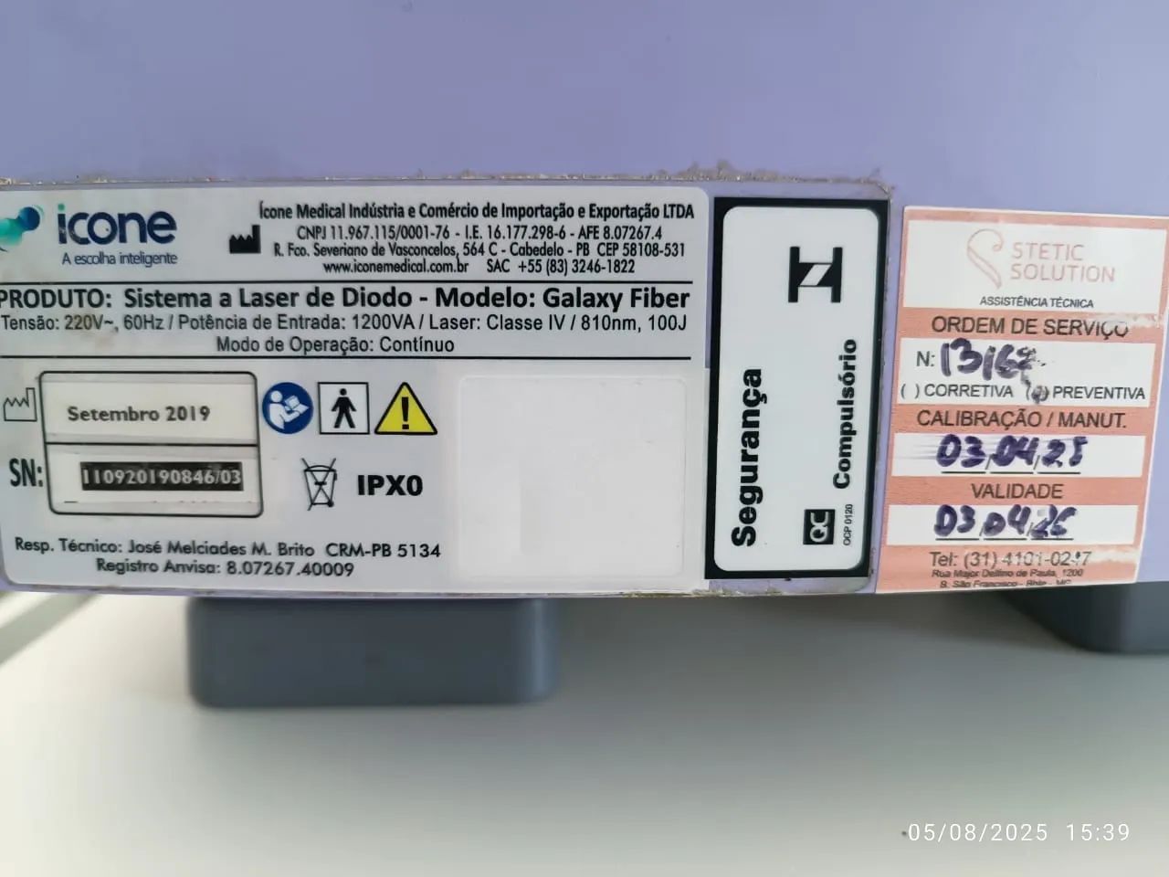 Aparelho de depilação a laser GALAXY FIBER - Foto 3