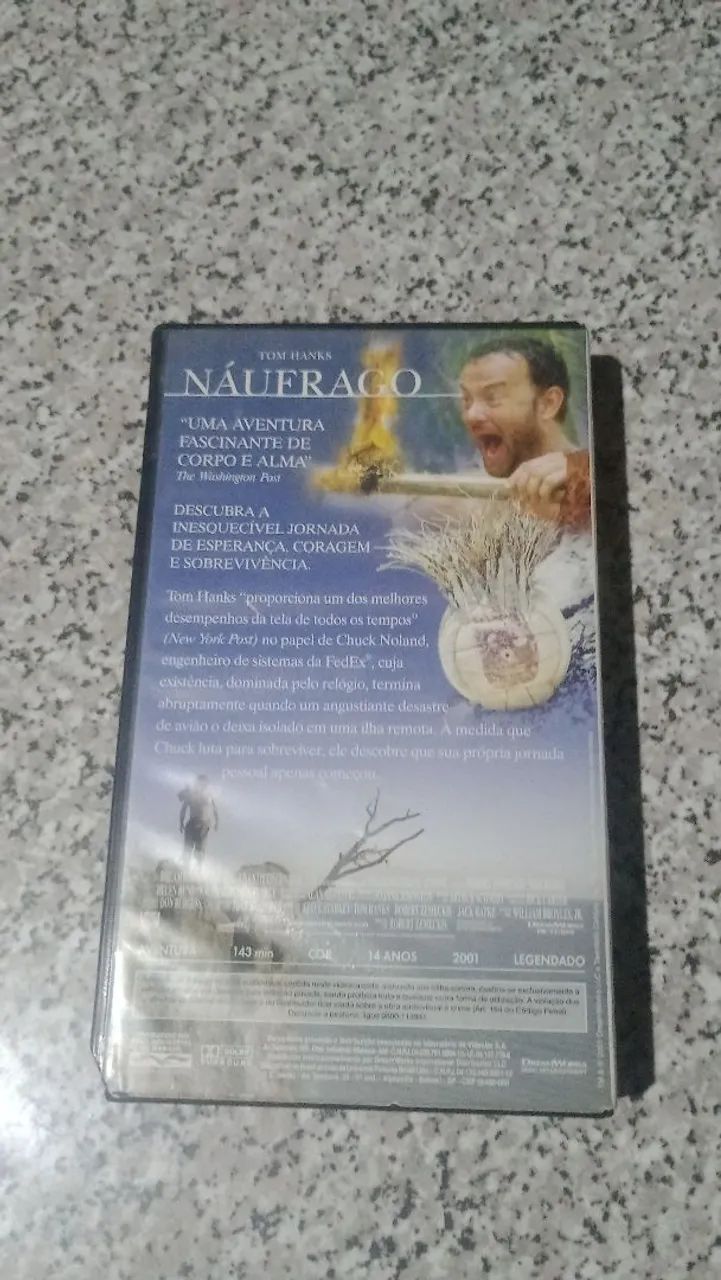 FITA VHS ORIGINAL Náufrago Tom Hanks  - Foto 2