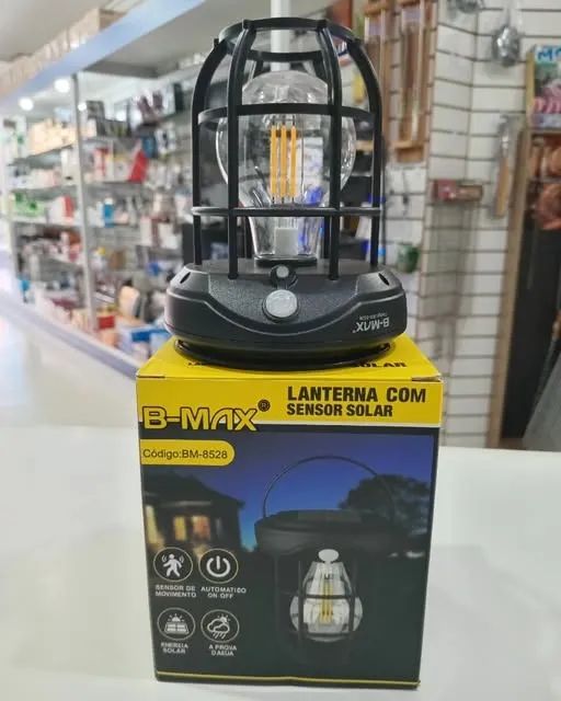 Luminária com Sensor Solar 