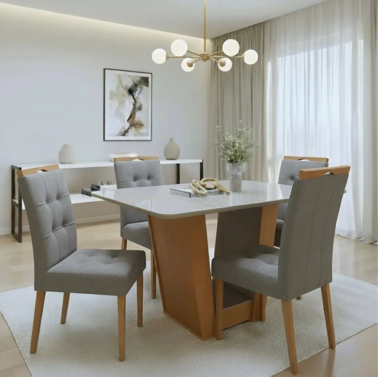 Conjunto Windsor Premium 4 Lugares