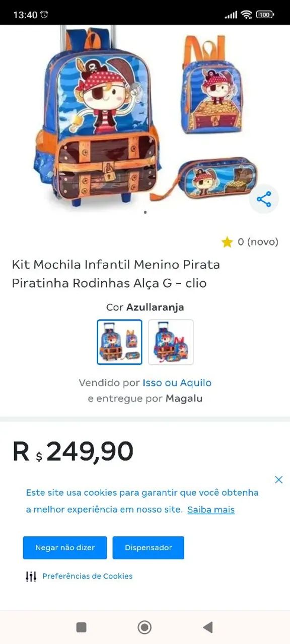 Mochila infantil 