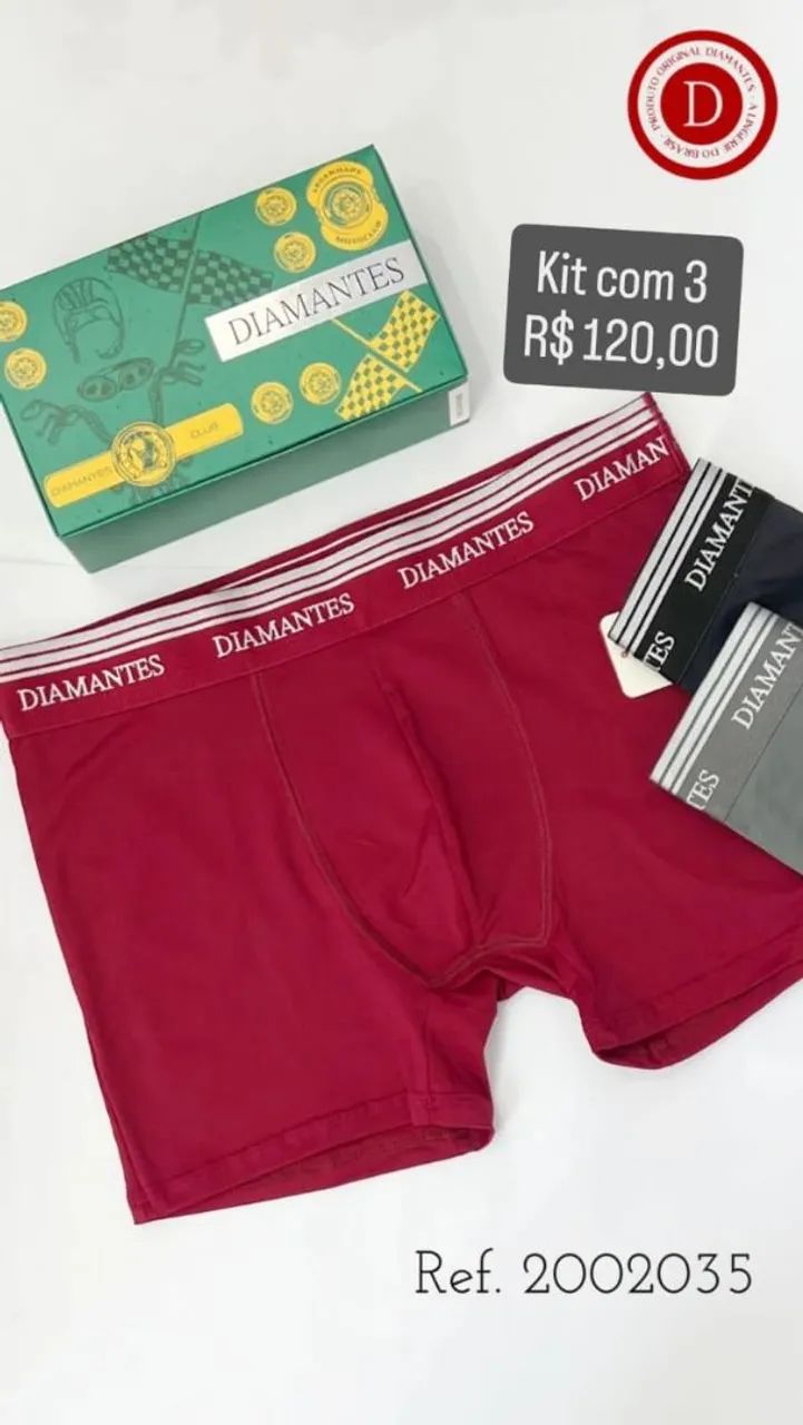 Cuecas boxers Diamantes - Foto 3