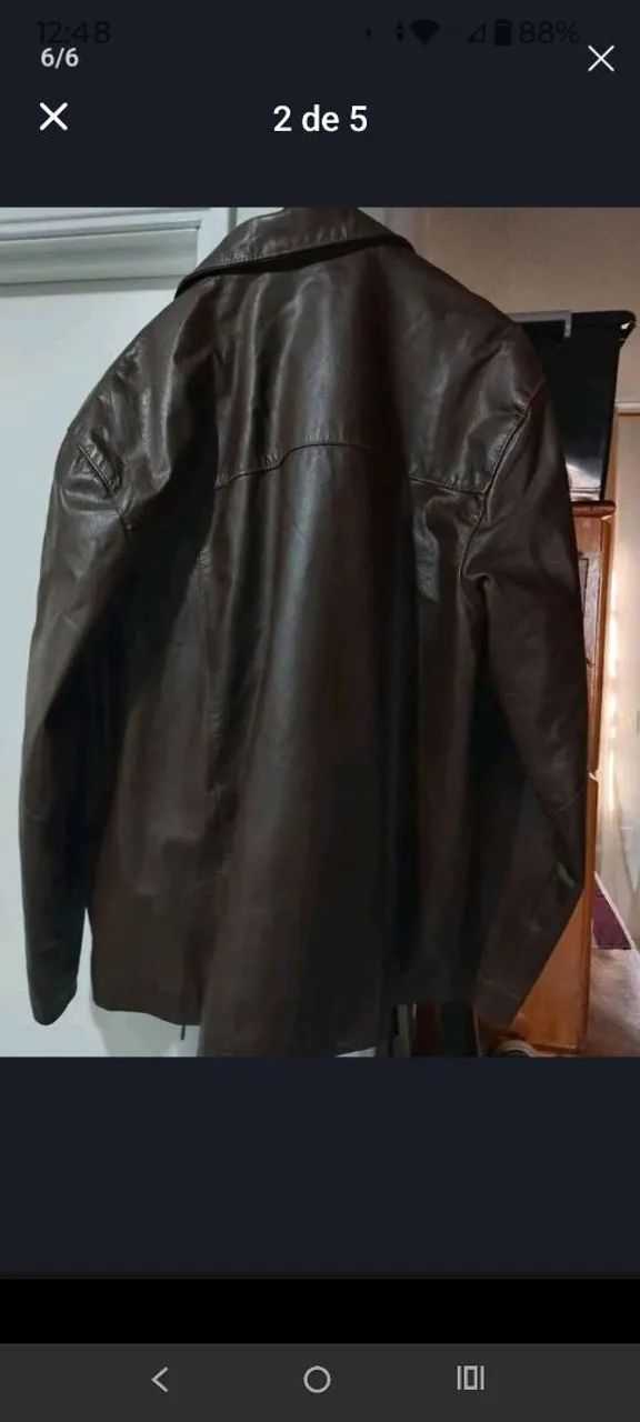 JAQUETA DE COURO ORIGINAL UNISEX - Foto 2