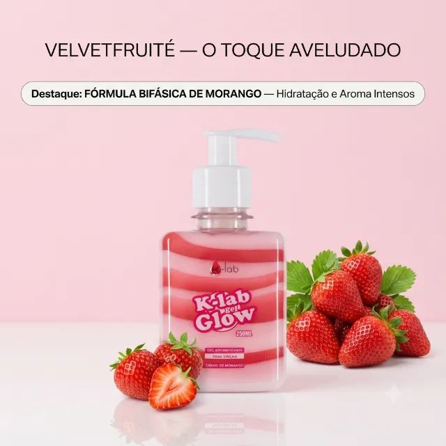 Hidratante Gel Aromas de Morango e de Tutti-Frutti