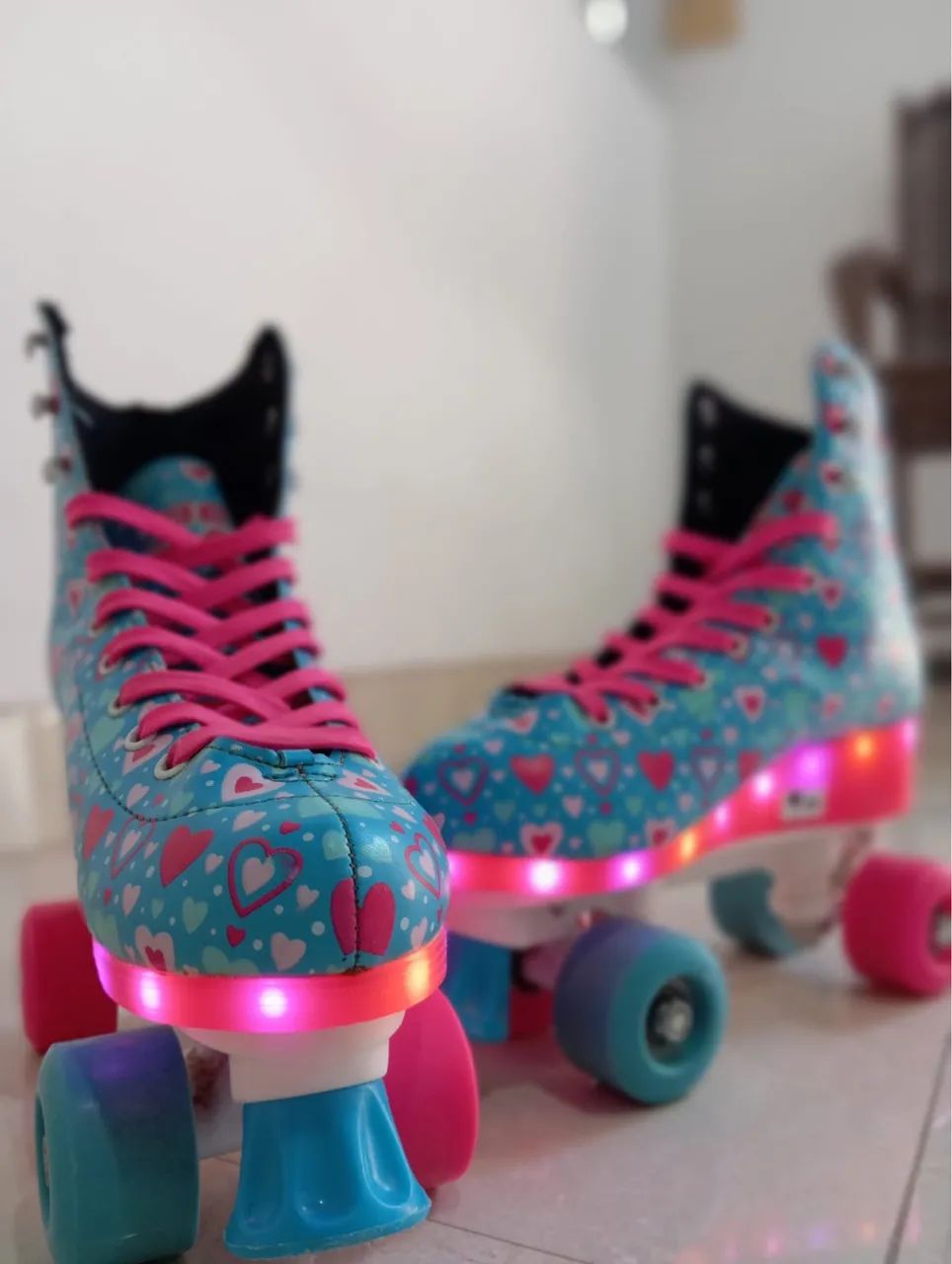 Patins quad com luzes Led