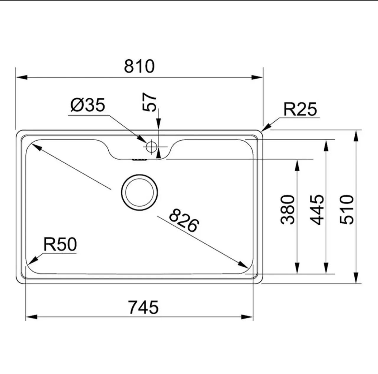Cuba Cozinha Franke 81x51cm - Foto 6