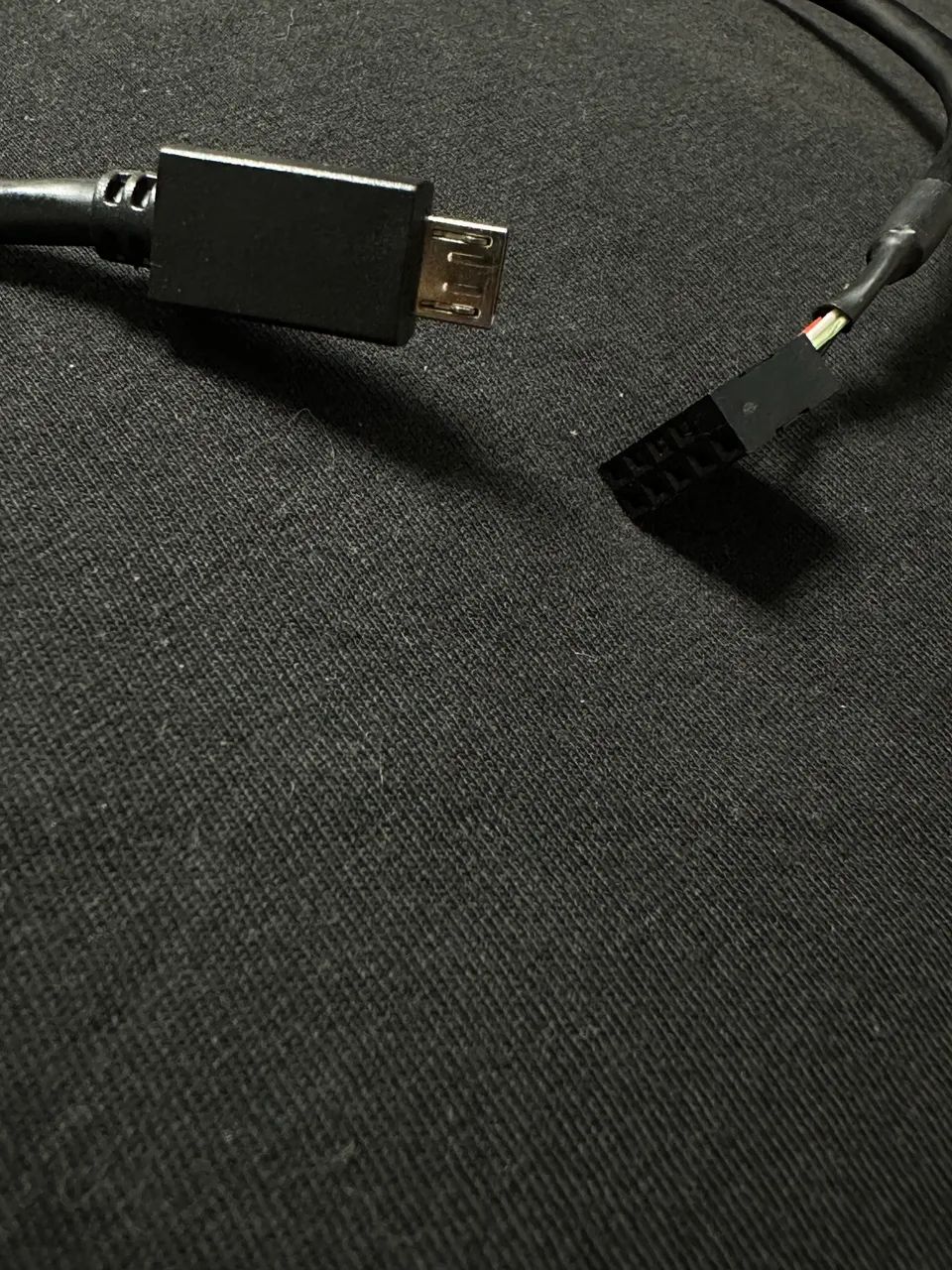 Cabo Adaptador USB 2.0 Interno 9 Pinos para Micro USB - Foto 2