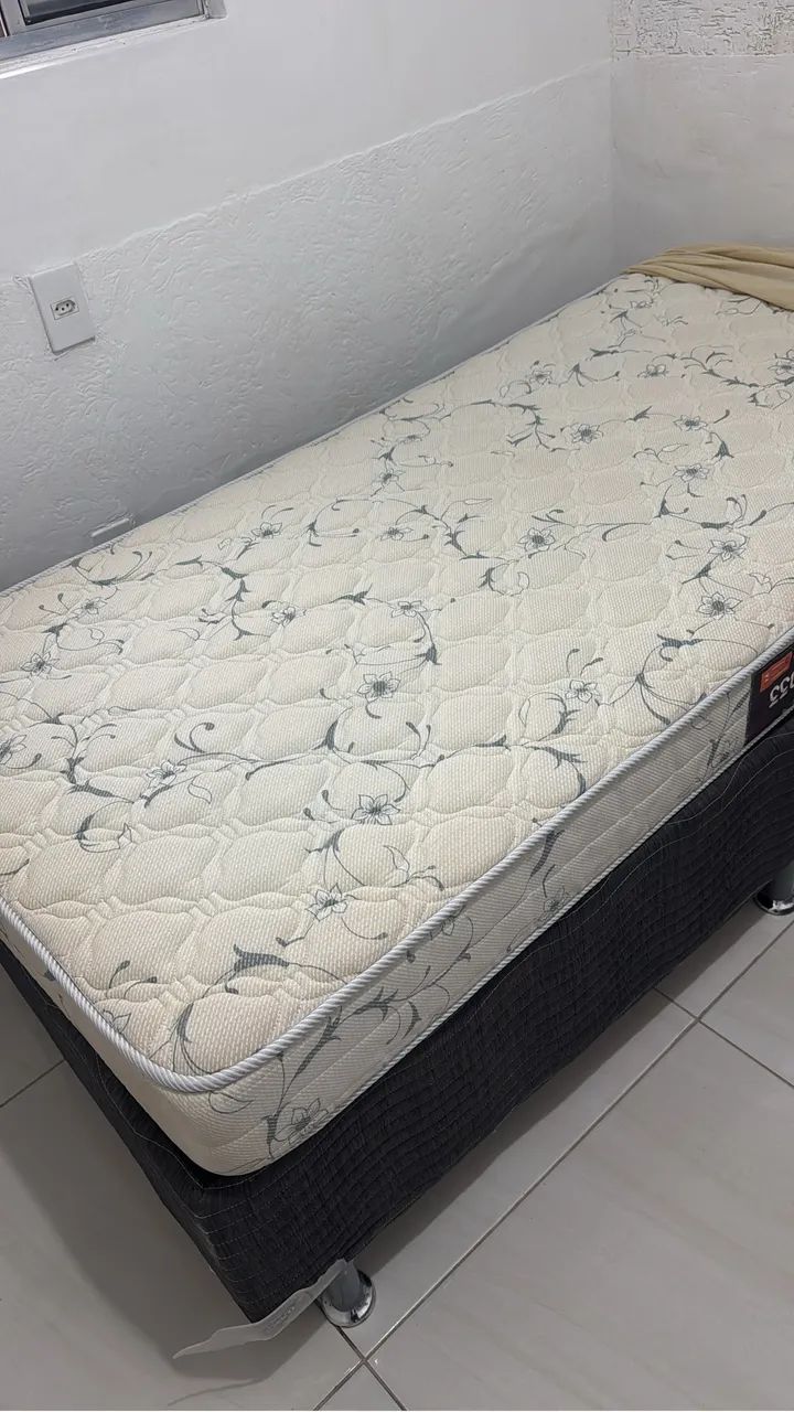 Cama solteiro box ortobom + Colchão  - Foto 2